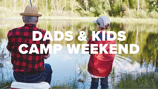 "Dads" and Kids Camp Weekend logo